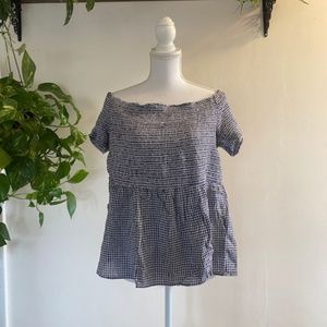 NWT Babydoll Peasant Top